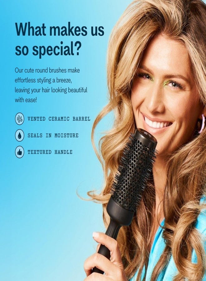 Gimme Beauty Round Brush - Blowout Brush with Vented Ceramic Barrel - For All Hair Types - Medium 43mm - Image 3