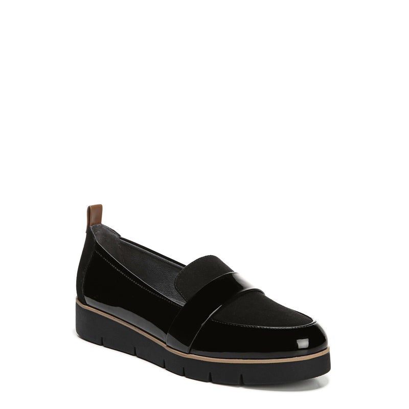 Dr Scholls Shoes Womens Webster Loafer Black PatentMicrofiber 75 US