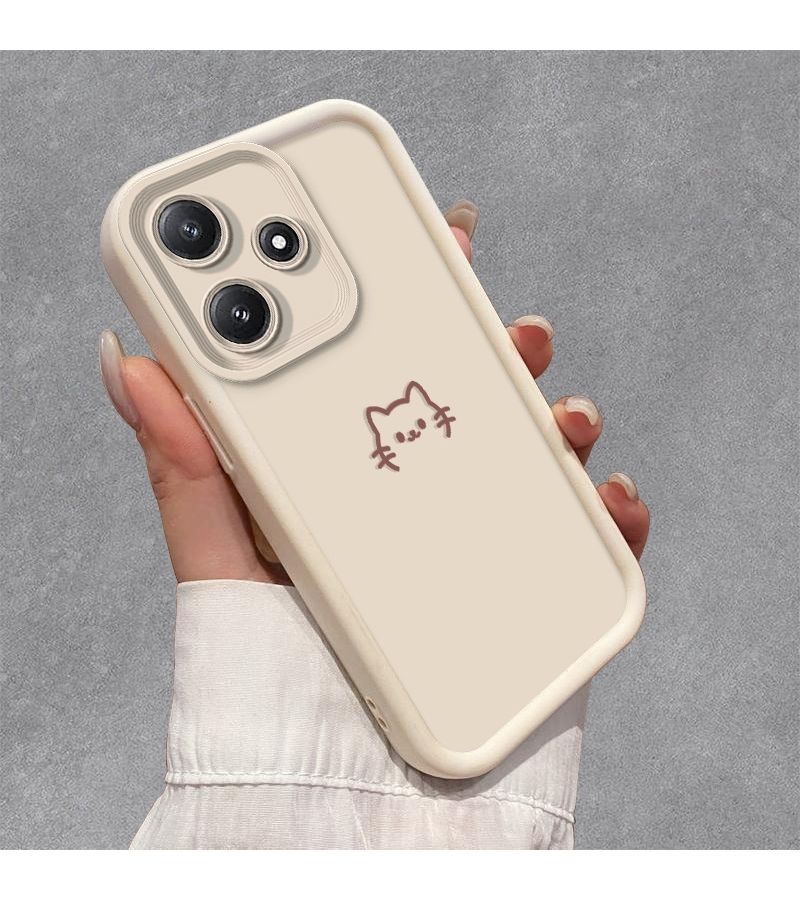 Phone Case Compatible With Redmi 13C 5G Shock Absorbent Anti Slip Lightweight Durable White - Image 3