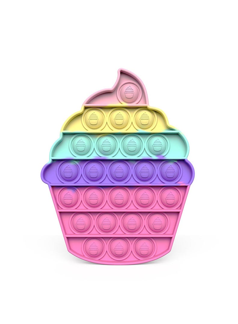 Theodor لعبة فidget حسية فقاعات الدفع والضغط كعكة متعددة الألوان - Image 1