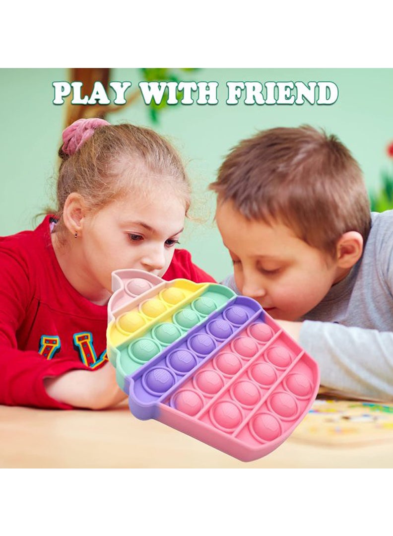 Theodor لعبة فidget حسية فقاعات الدفع والضغط كعكة متعددة الألوان - Image 4