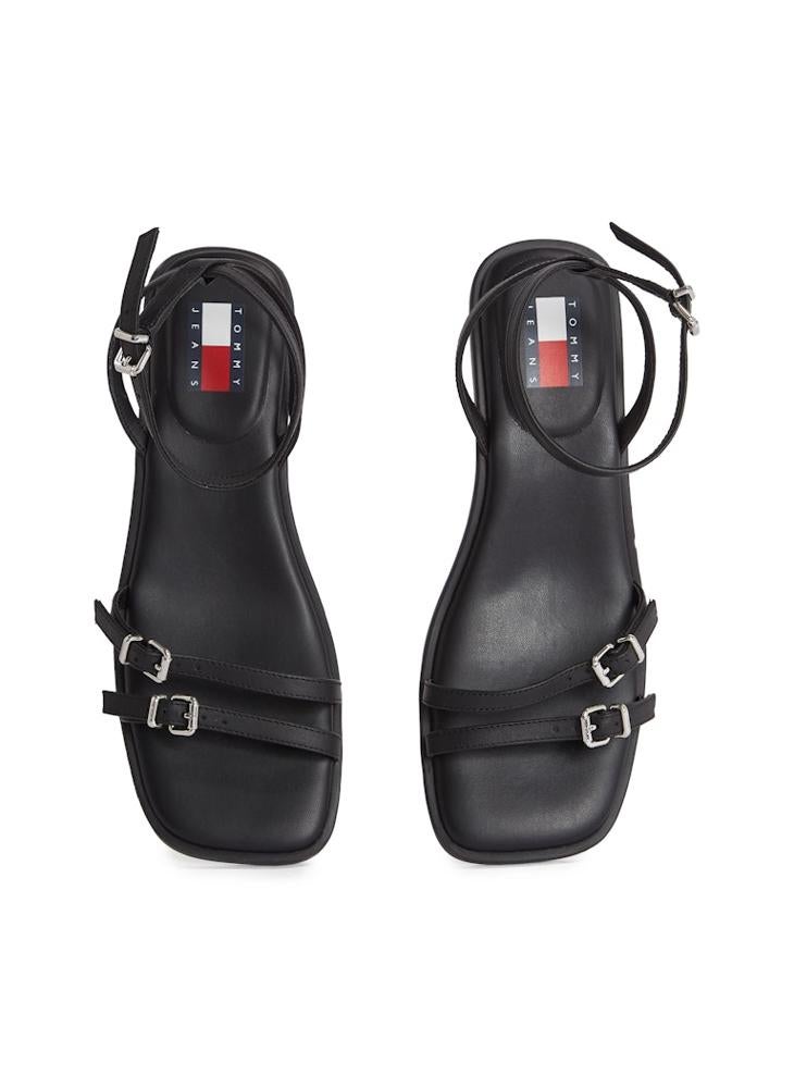 TOMMY JEANS Noho Ankle Strap Low Heel Sandals  - Image 5