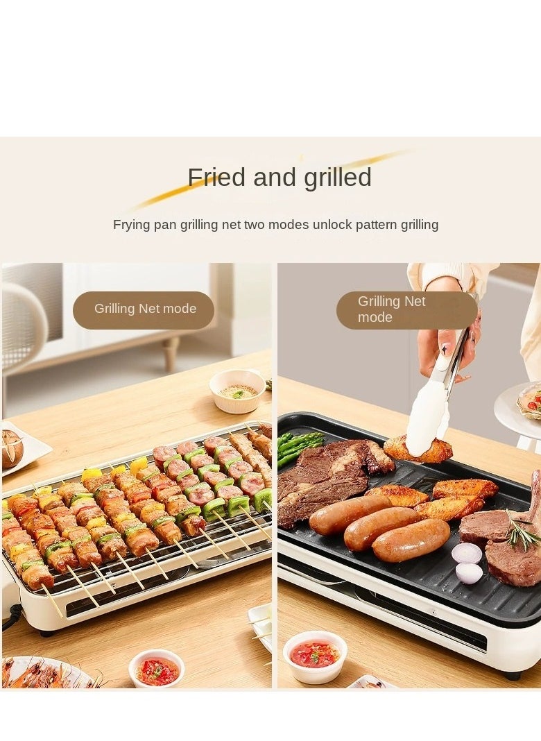 Multifunctional Electric Grill For Household Smokeless Electric Frying Pan Steak Grill Pan (Suitable For 5-8 People) Speed Temperature Adjustment 1500W