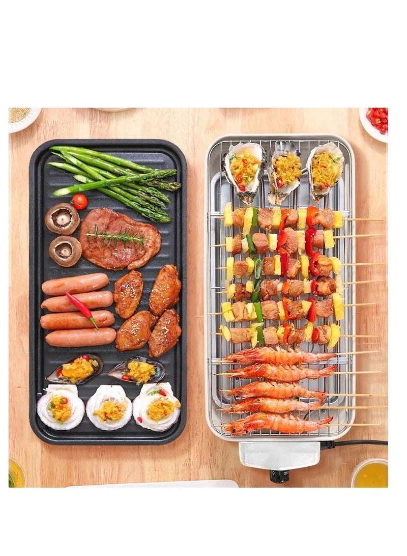 واي آند دي الشواية الكهربائية متعددة الوظائف لوعاء القلي الكهربائي المنزلي أواني شوي شرائح اللحم (مناسبة لـ 5-8 أشخاص) ضبط درجة الحرارة السريع 1500W - Image 3