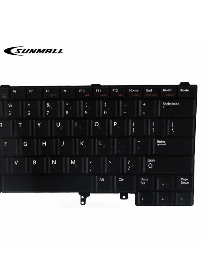 SUNMALL US Layout Replacement Keyboard Without Backlit Compatible with Dell Latitude E5420 E5430 E6220 E6320 E6330 E6420 E6430 E6440 Series (Without Pointer Stick) - Image 5