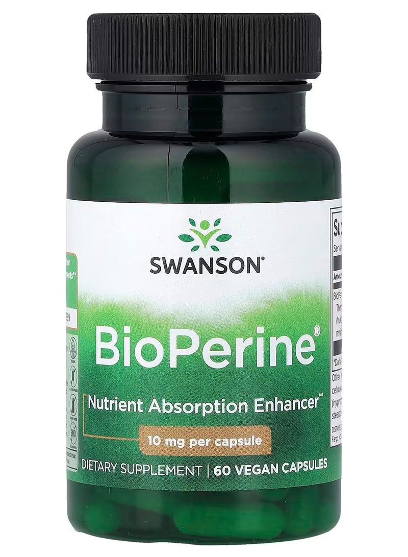 SWANSON BioPerine 10 mg 60 Capsules