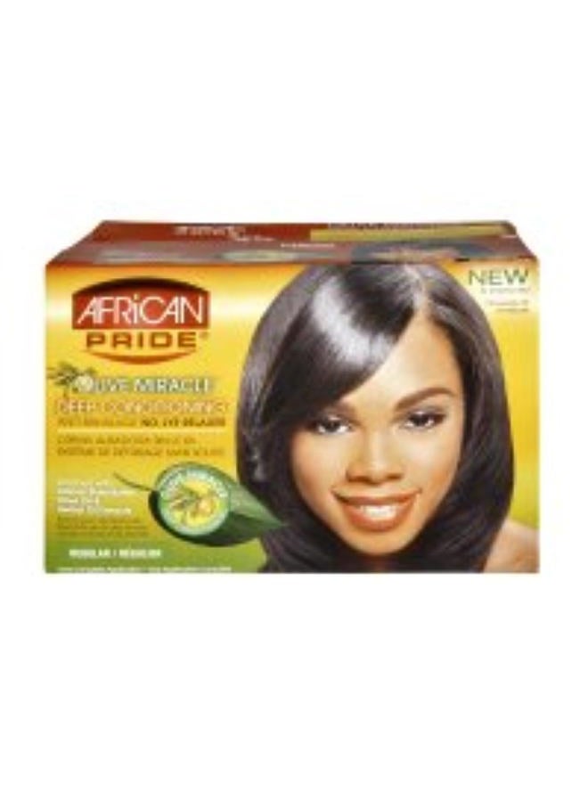 African Pride Hair Conditioner and Relaxer Kit, Regular, Olive, 1 Oz, 12 Count (2112) - Image 3