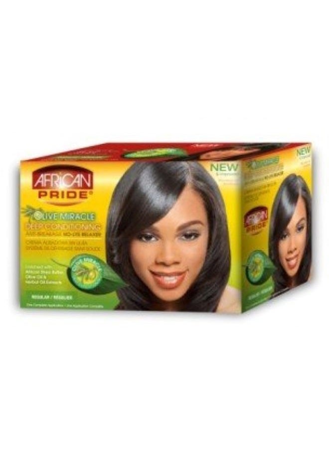 African Pride Hair Conditioner and Relaxer Kit, Regular, Olive, 1 Oz, 12 Count (2112) - Image 2