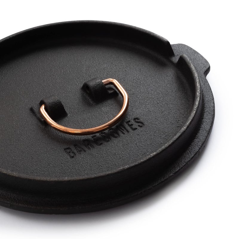 Barebones 6-Inch All-In-One Cast Iron Skillet Set- Skillet with Cast Iron Dutch Oven Style Lid - Camping Cookware Set - Image 2