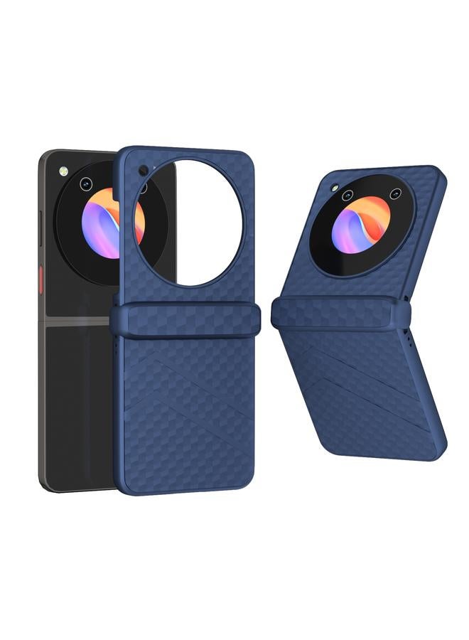 Case For ZTE Libero Flip/nubia Flip 3 in 1 Wave Pattern Matte PC Phone Case with Hinge