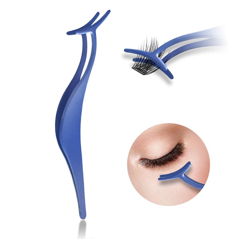 EASITENSION Tweezers For Lash Clusters Kit Tool Ergonomically Designed Handle Lash - Image 2
