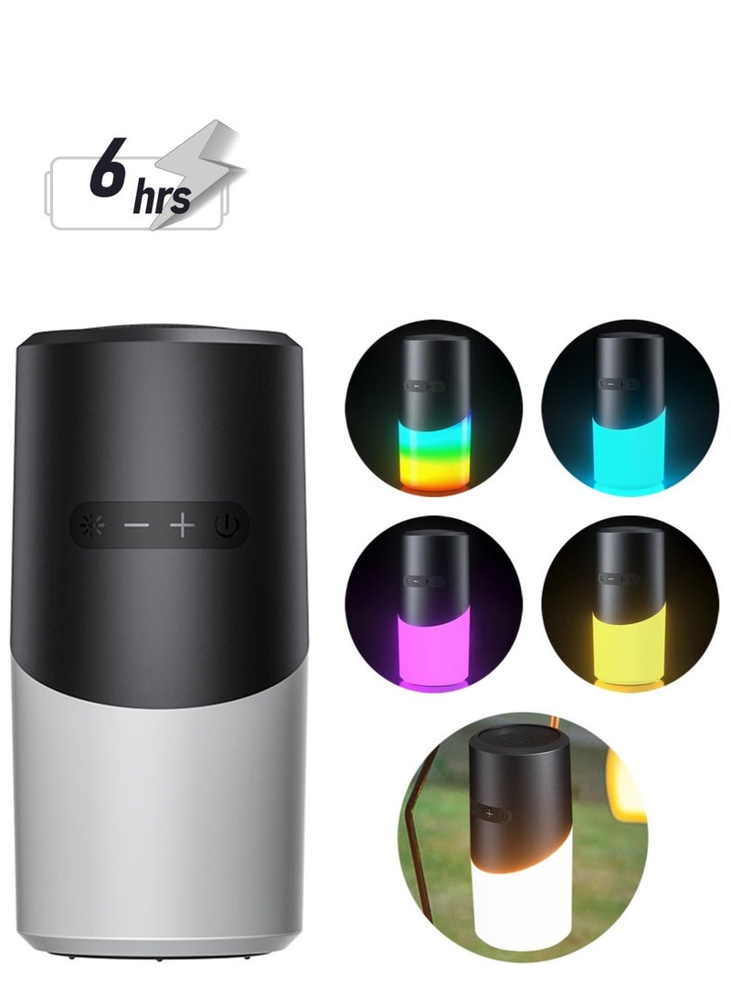 Excefore Portable Bluetooth Speaker, 7 Preset Light Modes, Bluetooth 5.3, IPX5 Waterproof, 20m Long Range, Perfect for Camping, Hiking, Mountaineering, Outdoor Activities and Cycling - Image 1
