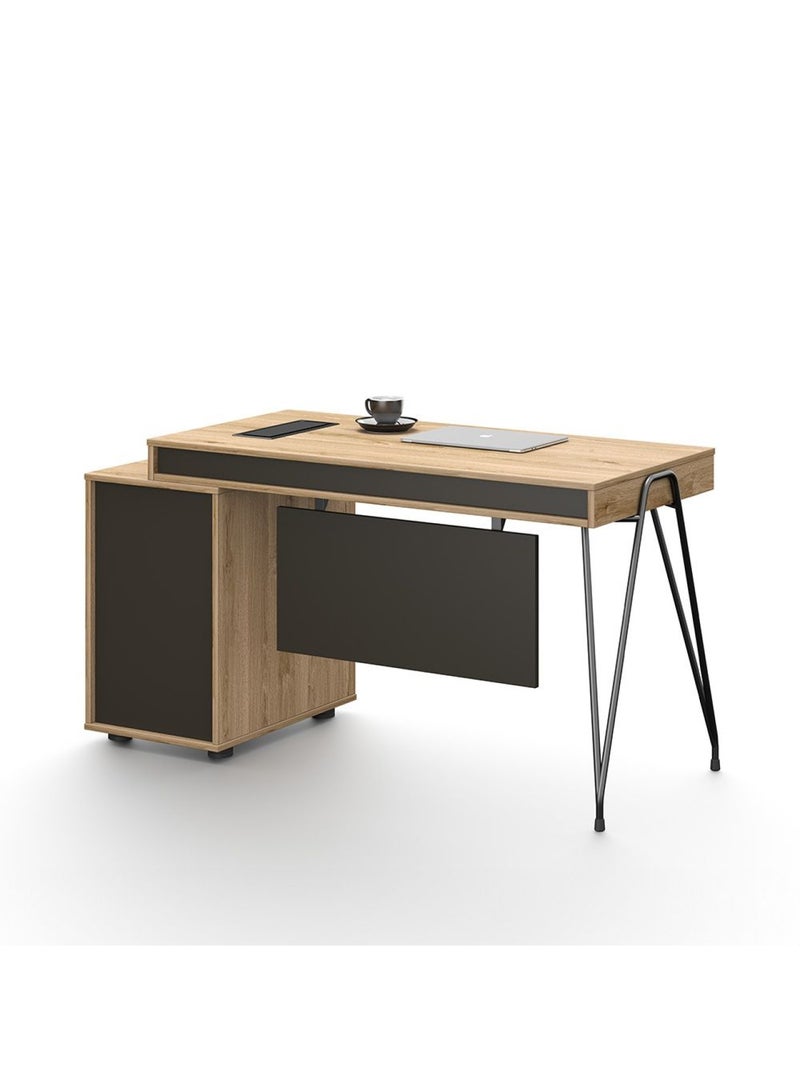 DANUBE HOME Haslev Office Desk- Antique Oak  - Image 2