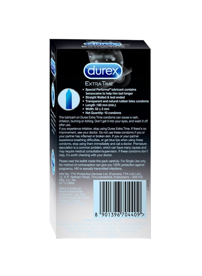 Durex 10-Piece Extra Time Condom - Image 2