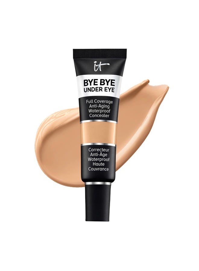 IT COSMETICS كونسيلر باي باي أندر آي بتغطية كاملة - للهالات السوداء، الخطوط الدقيقة، الاحمرار وتغير اللون - مقاوم للماء - لمسة طبيعية - 24.0 بيج متوسط (C)، 0.4 أونصة سائلة - Image 1