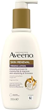 Aveeno Skin Renewal Firming Lotion 1x 300ml Firming Body Lotion with Nourishing Prebiotic Oat Shea Butter 4 NaturallyDerived PHA and Blackberry Leaf Extract - Image 1