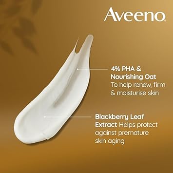 Aveeno Skin Renewal Firming Lotion 1x 300ml Firming Body Lotion with Nourishing Prebiotic Oat Shea Butter 4 NaturallyDerived PHA and Blackberry Leaf Extract - Image 3