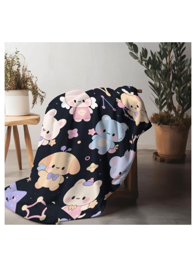 general Children's or student cartoon flannel thin blanket (warm and comfortable, suitable for sleep, games) 100cm*150cm - 510 - Image 5