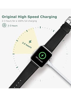 keloray شاحن ساعة متوافق مع شاحن ساعة Apple، كابل شحن شاحن الساعة لسلسلة الساعات 8/7/6/5/4/3/2 /SE، سلك شاحن مغناطيسي سريع لشحن iWatch اللاسلكي المحمول (3.3أقدام /1 متر)  - Image 3