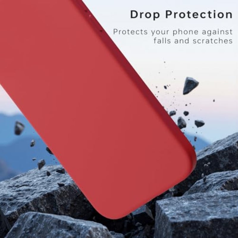 Silicone Case Cover for Xiaomi 13T/13T Pro/K60 Ultra, Flexible Shockproof Protective Back Cover with Precise Cutouts Red, for Xiaomi 13T/13T Pro/K60 Ultra - Image 3