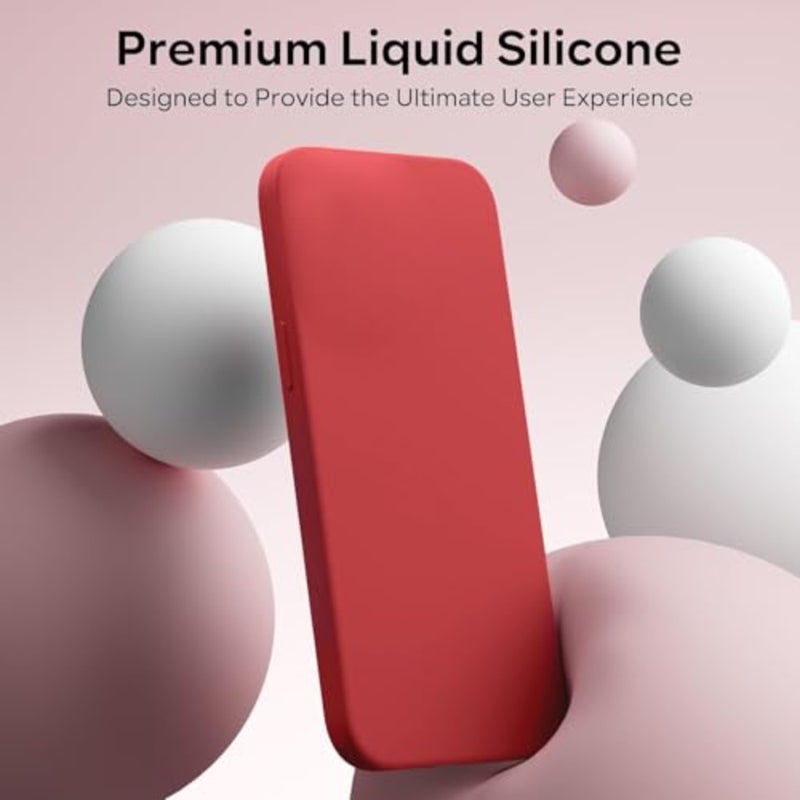 Silicone Case Cover for Xiaomi 13T/13T Pro/K60 Ultra, Flexible Shockproof Protective Back Cover with Precise Cutouts Red, for Xiaomi 13T/13T Pro/K60 Ultra - Image 5