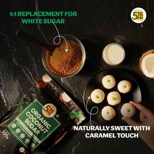 5:15PM Coconut Sugar Organic Natural 500g |100% Organic Coconut Sugar I Unrefined Pure Natural Sweetener - Image 2