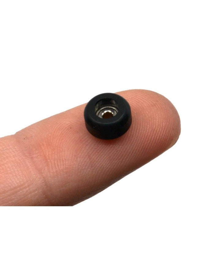 Teak Tuning Cnc Polyurethane Fingerboard Bearing Wheels, Black - Set Of 4 Wheels - Durable Material With A Hard Durometer - Image 3