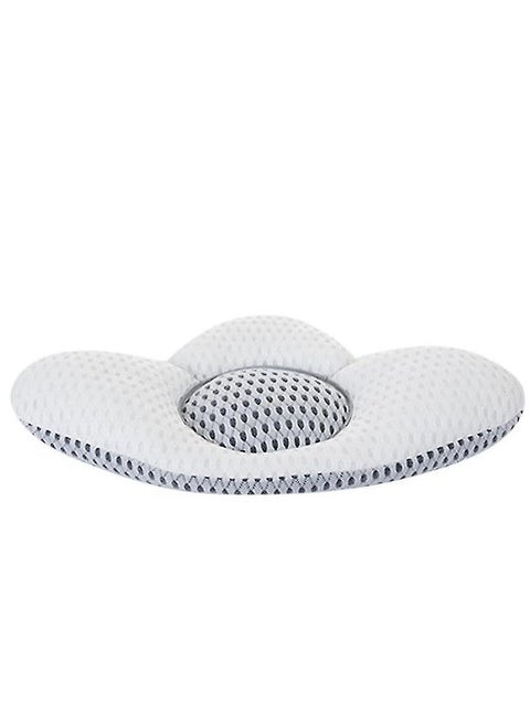 Adjustable Height 3D Lower Back Support Pillow for Sleeping – Orthopedic Waist Cushion for Sciatic Pain Relief, Maternity Pregnancy Pillow for Bed Rest, Ergonomic Lumbar Support for Back Sleepers, White Memory Foam Pillow for Better Spine Alignment