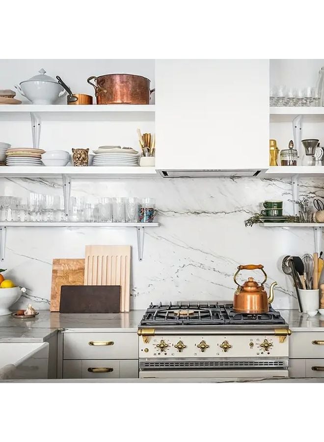 12 Pack 6x5 Inch L Shaped Metal Shelf Brackets For Bookshelf Garden Board Installation White - Image 3