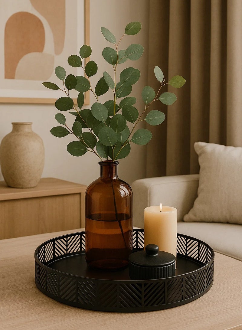 لوفت صينية ديكور معدنية دائرية مقاس 30 سم-154290 - Image 3