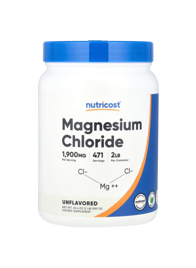 Nutricost Magnesium Chloride, Unflavored, 32.4 oz (907 g)
