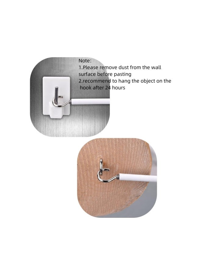 3 Meter Curtain Wire With 6 Pack Self-Adhesive Hooks 4 Pairs Of Hooks And Eyes For Net Curtain Rods