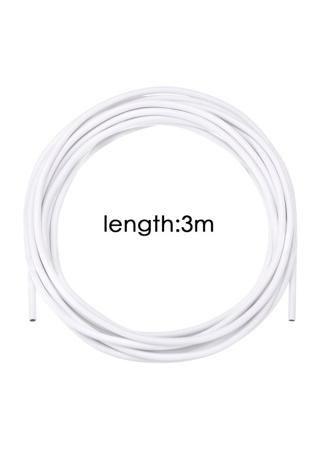 3 Meter Curtain Wire With 6 Pack Self-Adhesive Hooks 4 Pairs Of Hooks And Eyes For Net Curtain Rods