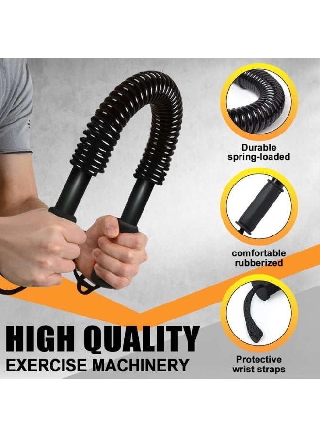 سبورت كيو عصا باور تويستر لتقوية الذراعين والصدر – مقبض مريح ضد الانزلاق، مقاومات مختلفة مصنوع من الفولاذ الكربوني لتدريب القوة واللياقة من SportQ - Image 3