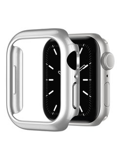 LIXES Compatible for Apple Watch Case 45mm Series 7/8/9, Shockproof Ultra-Thin Hard PC Bumper Case All-Around Edge Protective Cover Frame, No Screen Protector for iWatch Accessories - Silver  - Image 1