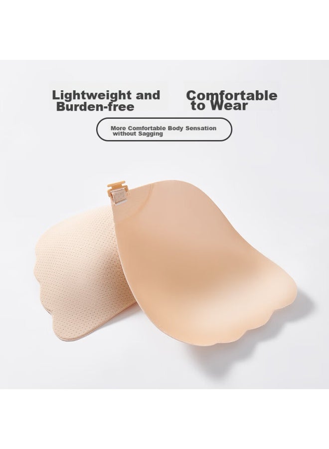 Urban Beauty Dushiliren Invisible Bra, Push-up, Wireless, Wedding Dress, Swimsuit, Underwear, Bra, Anti-slip, Anti-exposure, Wing-shaped Breast Pads, D  - Image 2
