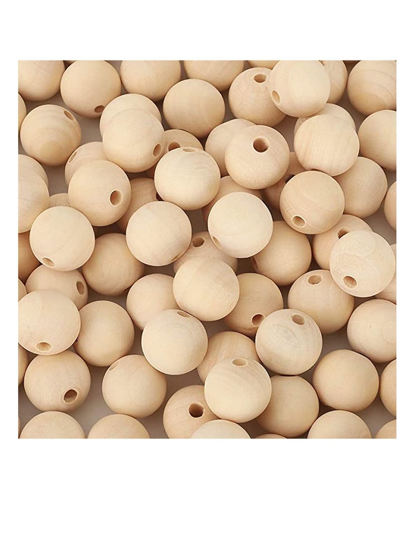 SYOSI Natural Wood Beads, Unfinished Loose Wood Beads Crafts, Suitable for Home and Holiday Decor, for Craft Making Decorations and DIY Crafts - Image 1