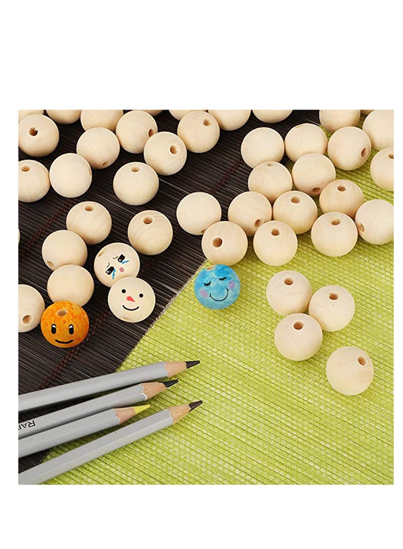 SYOSI Natural Wood Beads, Unfinished Loose Wood Beads Crafts, Suitable for Home and Holiday Decor, for Craft Making Decorations and DIY Crafts - Image 5