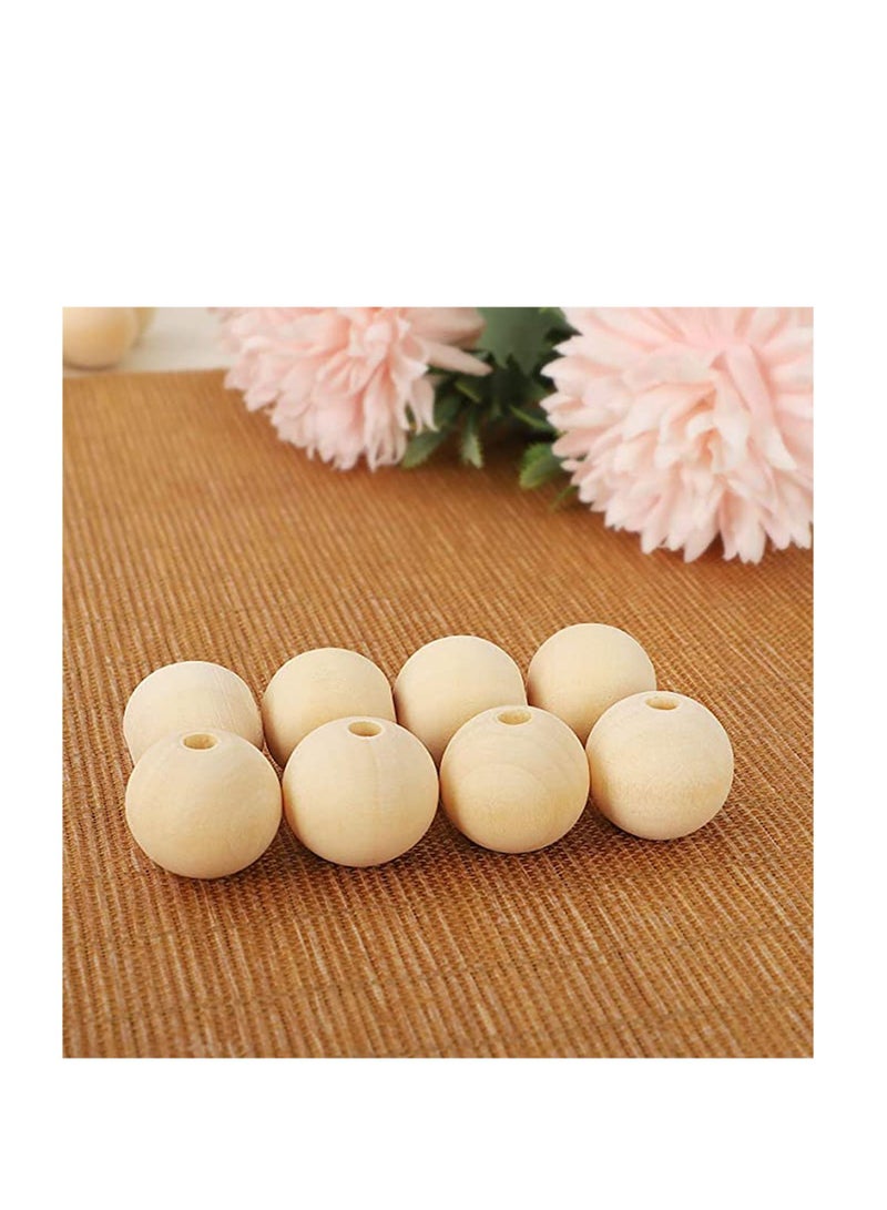 SYOSI Natural Wood Beads, Unfinished Loose Wood Beads Crafts, Suitable for Home and Holiday Decor, for Craft Making Decorations and DIY Crafts - Image 4
