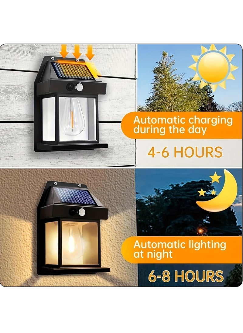 Generic - Solar Powered LED Wall Lamp for Outdoor Lighting, Waterproof Security LED Wall Light - Image 1
