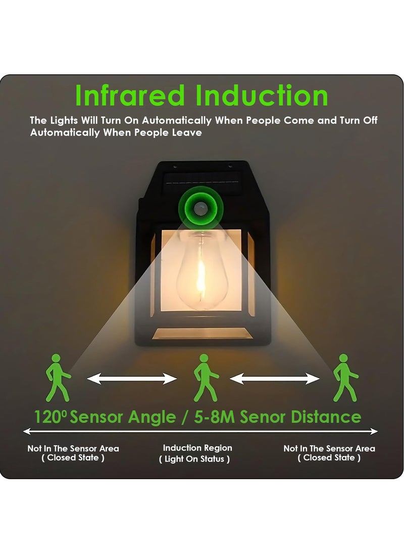 Generic - Solar Powered LED Wall Lamp for Outdoor Lighting, Waterproof Security LED Wall Light - Image 1