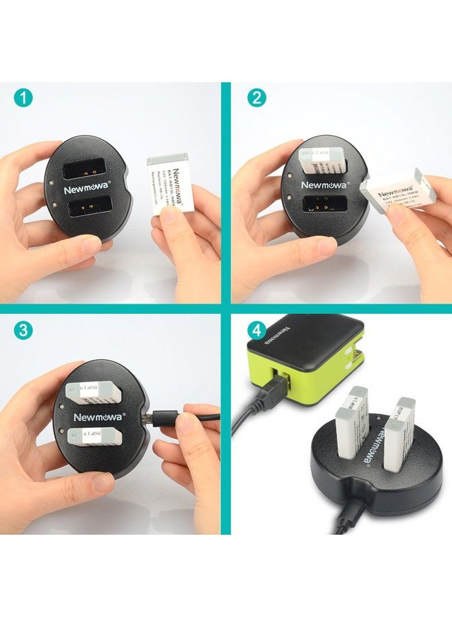 Newmowa NB 13L Dual USB Charger for Canon NB-13L and PowerShot G5X, G7X, G7 X Mark II, G9X, G9 X Mark II, G1 X Mark III, SX620 HS, SX720 HS, SX730 HS - Image 5