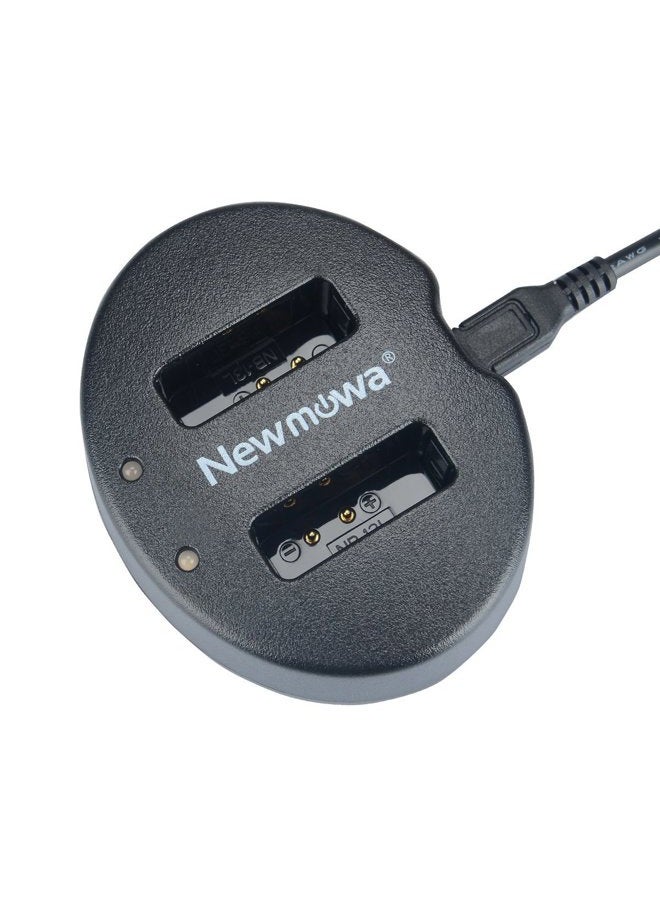 Newmowa NB 13L Dual USB Charger for Canon NB-13L and PowerShot G5X, G7X, G7 X Mark II, G9X, G9 X Mark II, G1 X Mark III, SX620 HS, SX720 HS, SX730 HS - Image 1