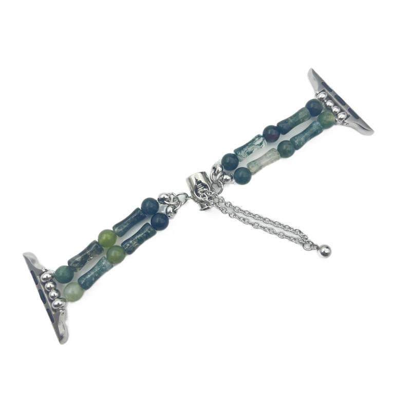 Adjustable Smartwatch Band Compatible with Apple Watch 38 40 41 42 44 45 49mm with Fit Replacement Strap Green - Image 1
