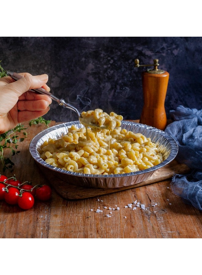 NoCry Premium Disposable Pie Pans (50 Pack) - 9 Inch Foil Aluminum Tins with Full Curl Lip for Baking Delicious Tarts or Crispy Pastry Crusts - Lightweight Yet Sturdy - Even Heat Distribution - Image 2