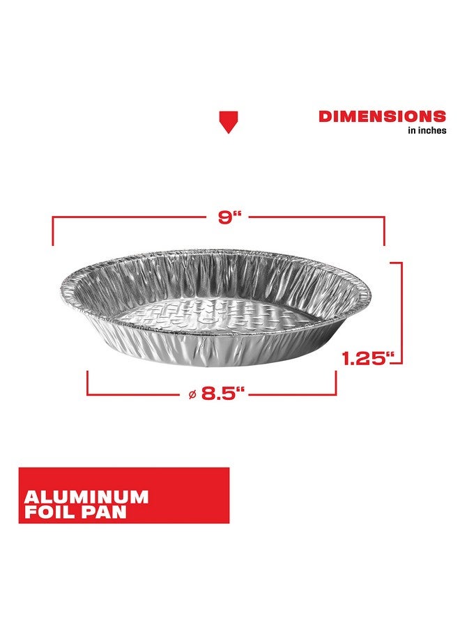 NoCry Premium Disposable Pie Pans (50 Pack) - 9 Inch Foil Aluminum Tins with Full Curl Lip for Baking Delicious Tarts or Crispy Pastry Crusts - Lightweight Yet Sturdy - Even Heat Distribution - Image 5