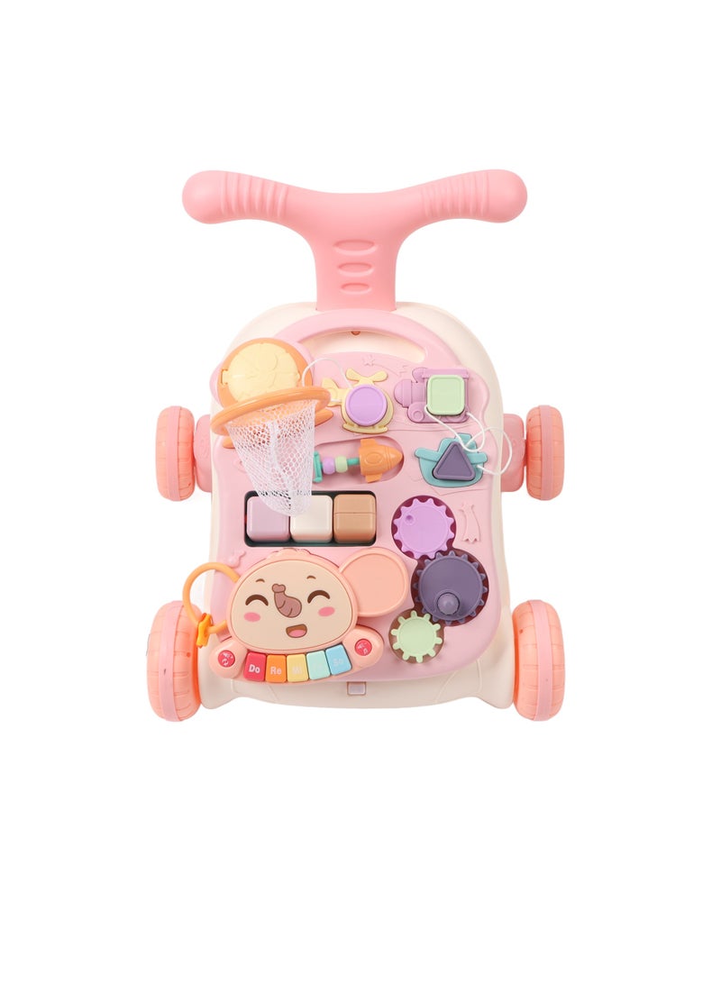Velaurs Baby Walker Triangular Structure Anti-Rollover Changeable Game Table Walking Learning Toy - Image 1