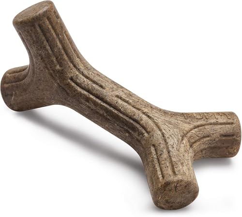 Benebone Puppy Maplestick Dog Chew Toy Made in USA Real Maple Wood Flavor Small Brown - Image 1