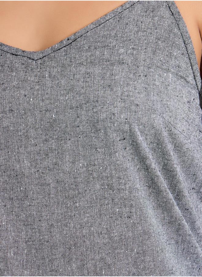 Styli - Solid Chambray Cami Top - Image 1