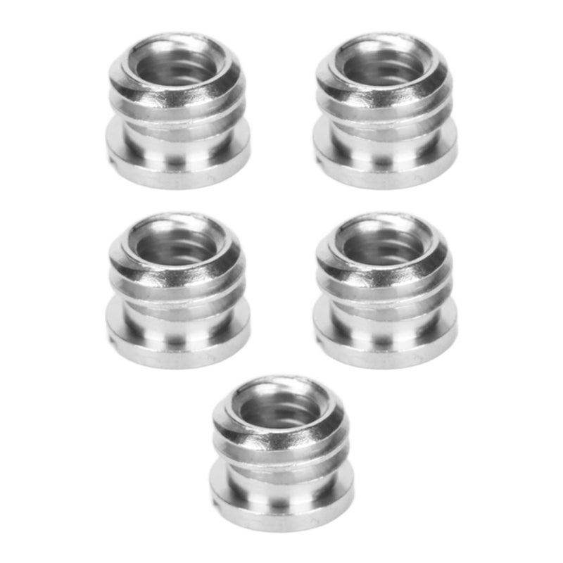 5pcs 1/4in Female to 3/8in Male Convert Screw Adapter Copper for DSLR SLR Camera Monopod Tripod - Image 4